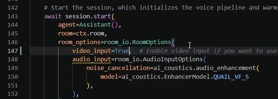 Параметр video_input=True в настройках комнаты агента